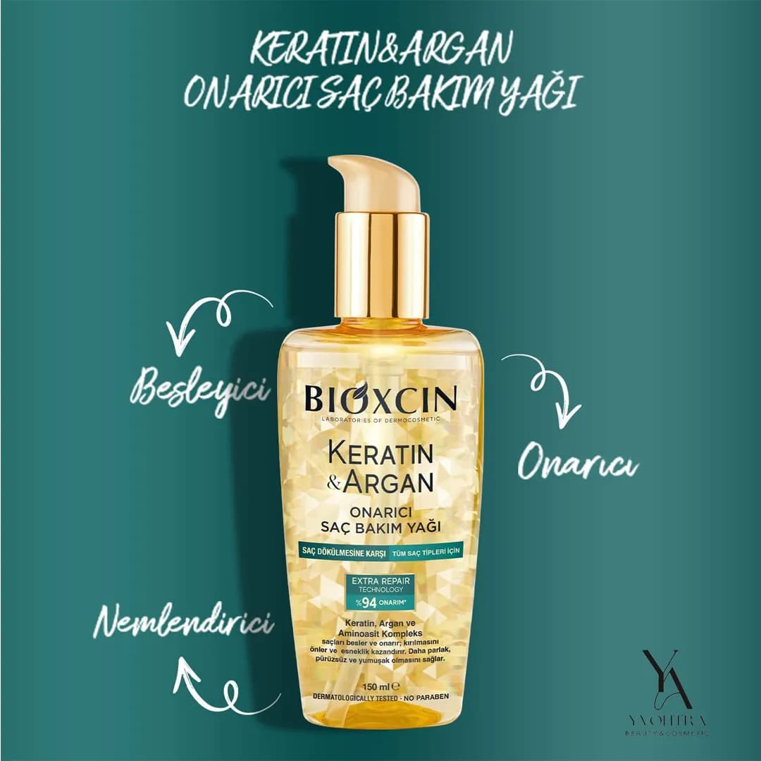 روغن ترمیم کننده و ضد ریزش بیوکسین Bioxcin حاوی کراتین و آرگان حجم 150 میل — تصویر ۷