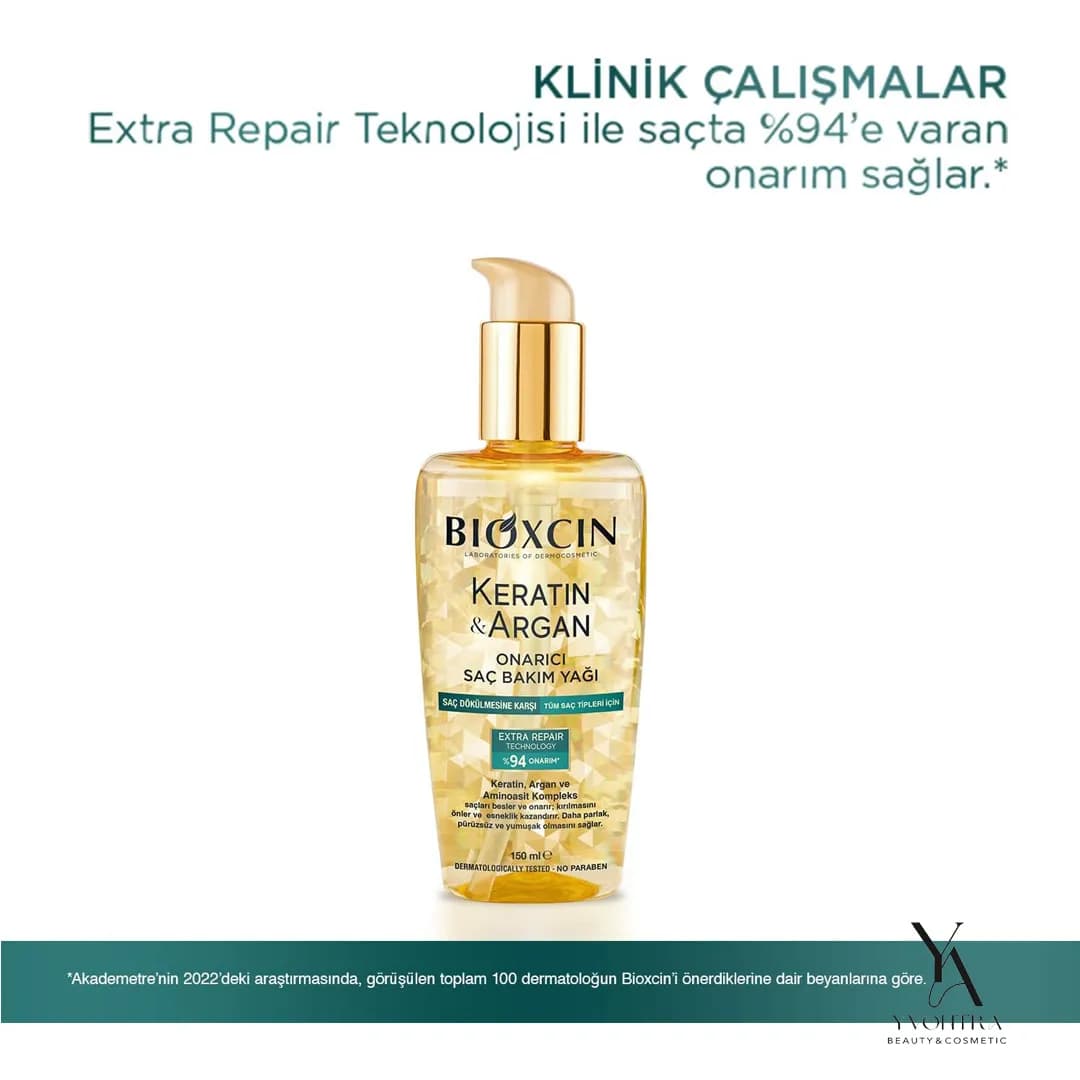 روغن ترمیم کننده و ضد ریزش بیوکسین Bioxcin حاوی کراتین و آرگان حجم 150 میل — تصویر ۵