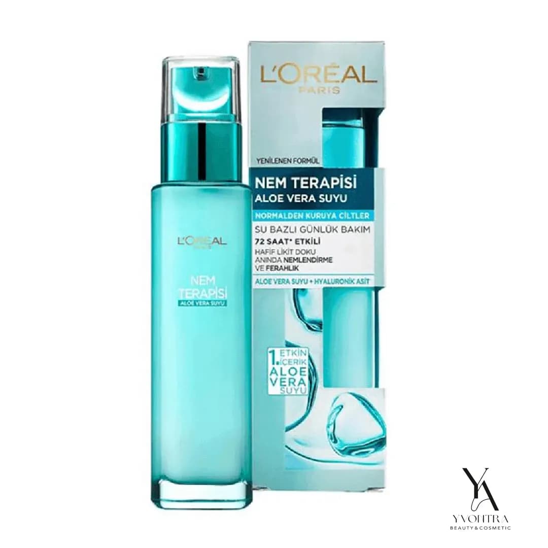 سرم آبرسان آلوئه ورا لورآل Loreal مناسب برای پوست نرمال تا خشک 70 میل — تصویر ۲