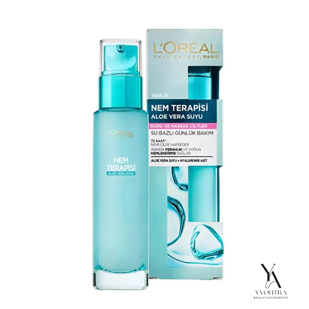 سرم آبرسان آلوئه ورا لورآل Loreal مناسب برای پوست خشک و حساس 70 میل — تصویر ۲