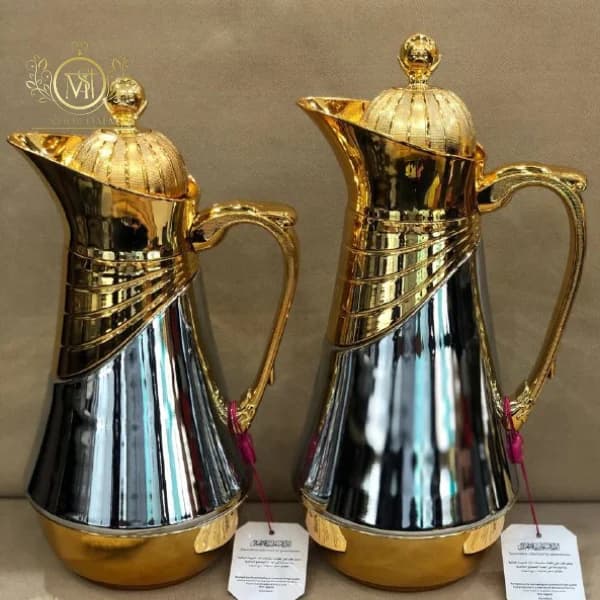 فلاسک دو قلو مصری اکلیلی نقره ای — تصویر ۵