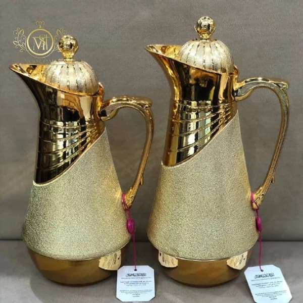 فلاسک دو قلو مصری اکلیلی نقره ای — تصویر ۷