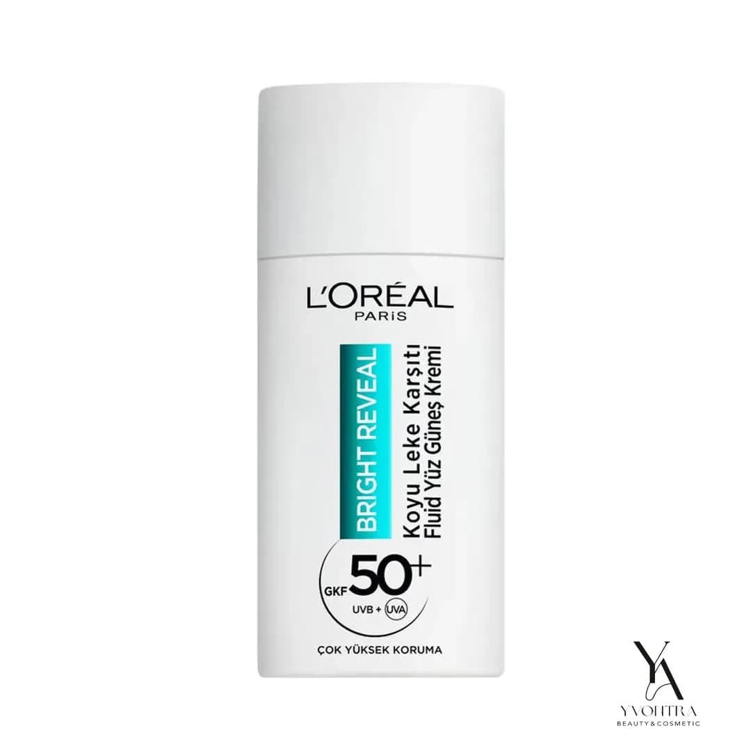 کرم ضد آفتاب و ضد لک و ضد جوش حاوی نیاسینامید لورال L’oreal مدل BRIGHT REVEAL با SPF50 حجم 50 میل — تصویر ۲
