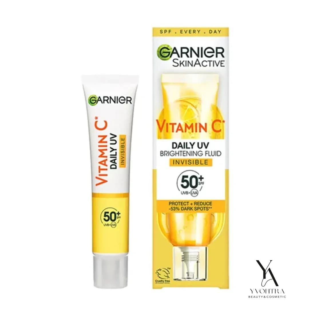 ضد آفتاب فلوئیدی ویتامین سی بی رنگ گارنیر Garnier با spf50 حجم 40 میل — تصویر ۲