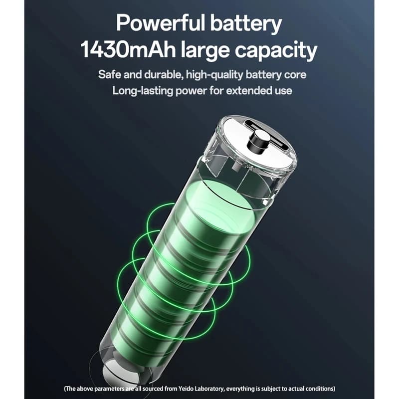 باتری قلمی شارژی Yesido YP88 AA 1430mAh – بسته ۴ عددی — تصویر ۷