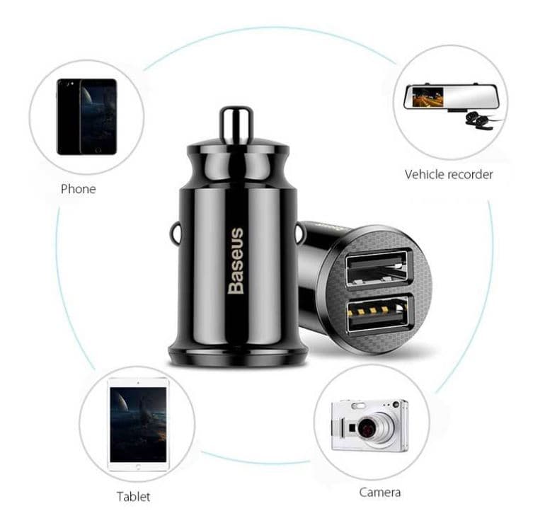 شارژر فندکی Baseus Grain CCALL-ML 3.1A — تصویر ۵