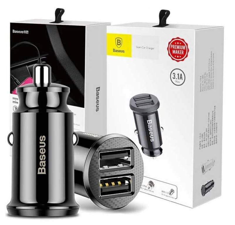 شارژر فندکی Baseus Grain CCALL-ML 3.1A