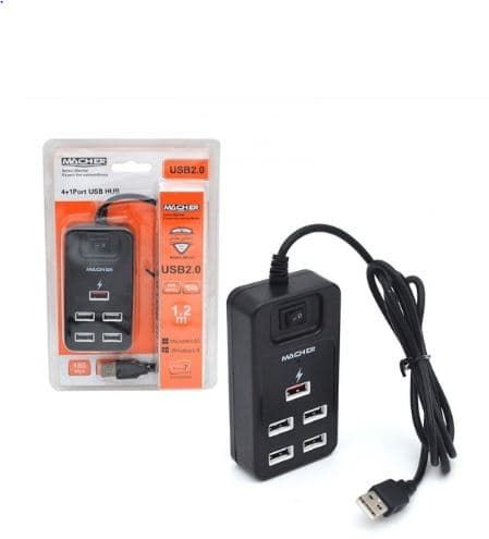هاب 5 پورت ماچر (MACHER) مدل MR-212
