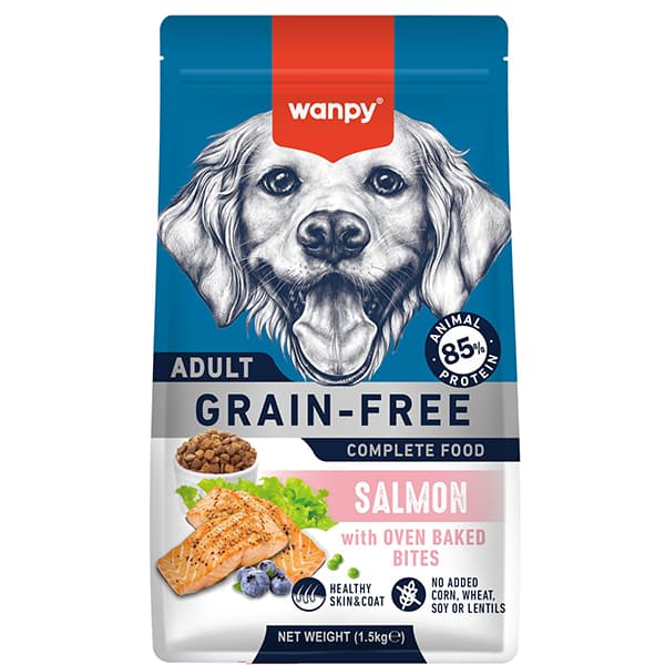 غذای خشک سگ ونپی با طعم سالمون، بدون غلات 1.5 کیلوگرم | Wanpy Grain Free Salmon