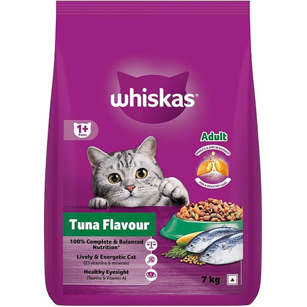 غذای خشک گربه بالغ ویسکاس با طعم تن ۷ کیلوگرم | Whiskas Adult Tuna