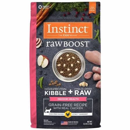 غذای خشک گربه اینستینکت مرغ ، بدون غلات ۲.۲۷ کیلوگرم | Instinct Raw Boost Indoor Health Chicken — تصویر ۲