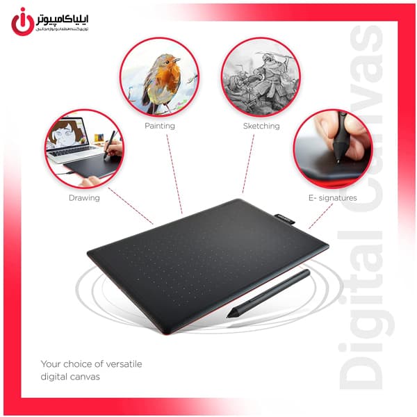 قلم نوری و ماوس پن وکوم مدل Wacom One By CTL-672 — تصویر ۵