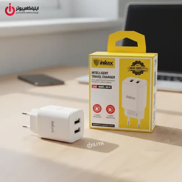 شارژر دیواری اینکاکس مدل INKAX HC-02 — تصویر ۴