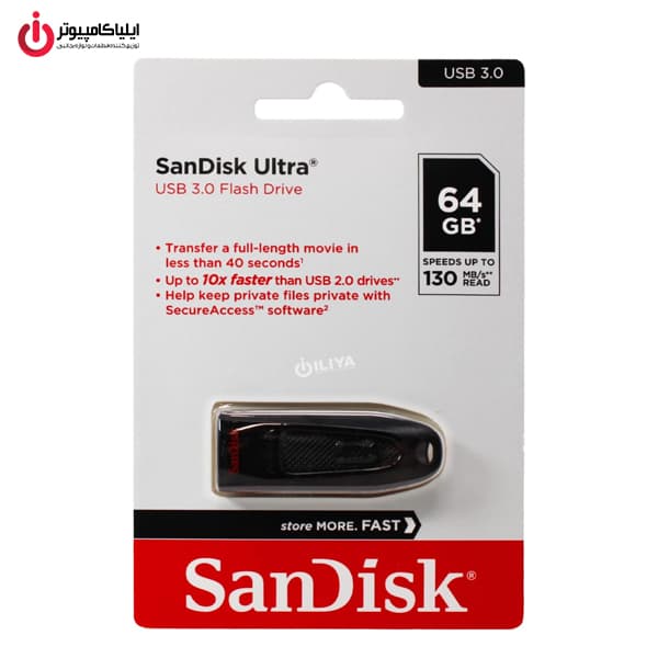 فلش مموری USB3.0 سن ديسک مدل SANDISK Ultra CZ48 64GB — تصویر ۷