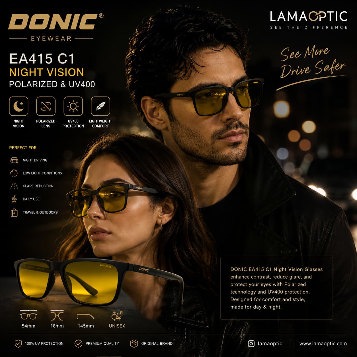 عینک دید در شب DONIC مدل EA415 C1 | Night Vision — تصویر ۳