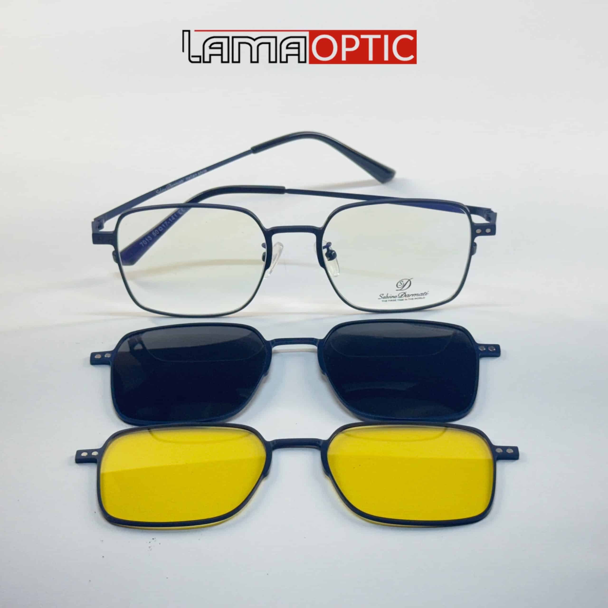 عینک طبی کاوردار Salvino مدل 7013 — تصویر ۵