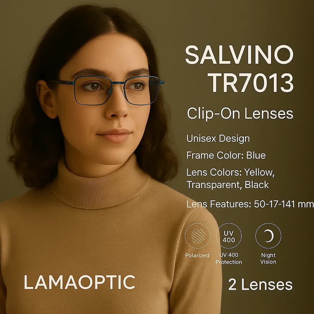 عینک طبی کاوردار Salvino مدل 7013 — تصویر ۳