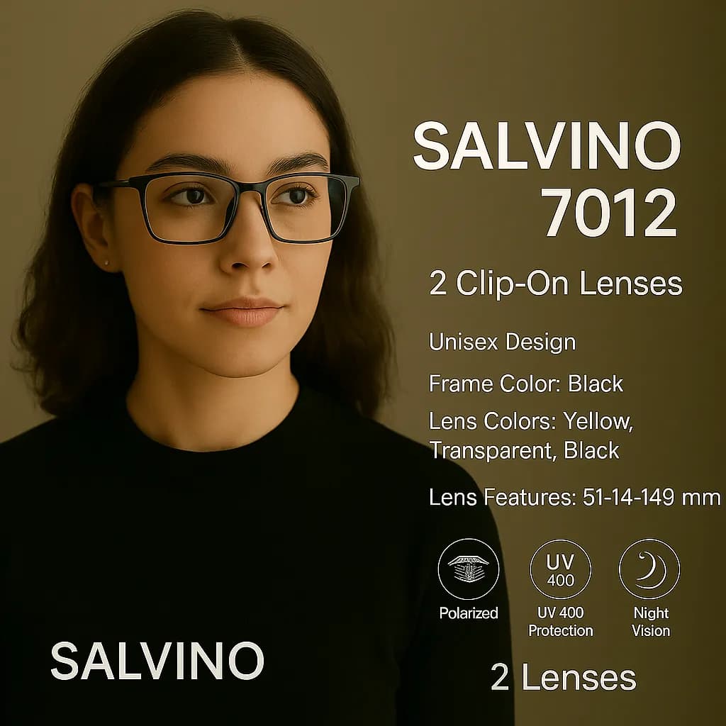 عینک طبی کاوردار Salvino مدل 7012 — تصویر ۳