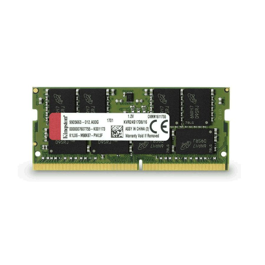 رم لپ تاپ کینگستون 2400 مگاهرتز ظرفیت 16 گیگابایت DDR4