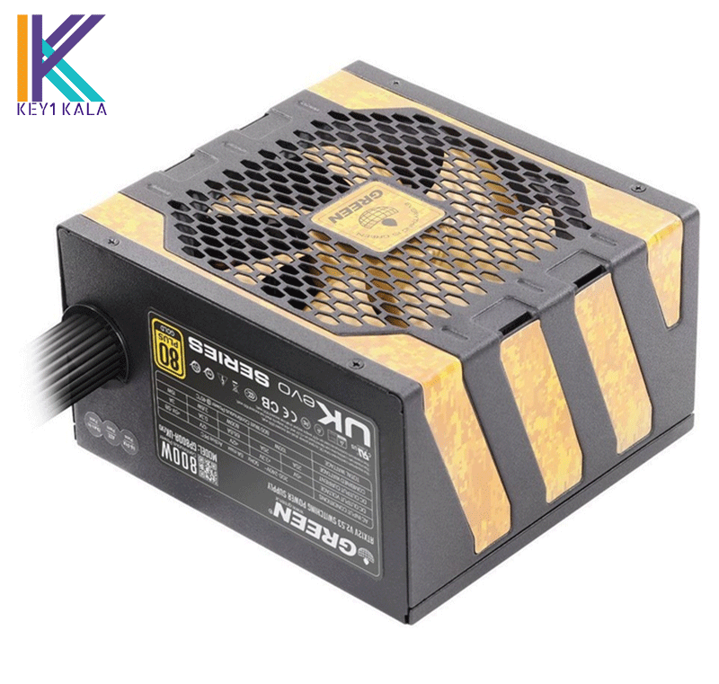 منبع تغذیه کامپیوتر گرین مدل GP800A-UK EVO 80 PLUS — تصویر ۱۱