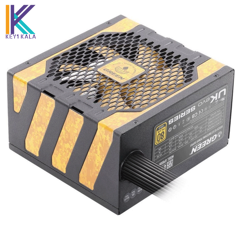 منبع تغذیه کامپیوتر گرین مدل GP600A-UK EVO 80 PLUS — تصویر ۸