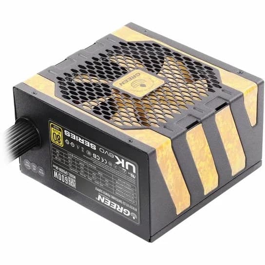 منبع تغذیه کامپیوتر گرین مدل GP600A-UK EVO 80 PLUS