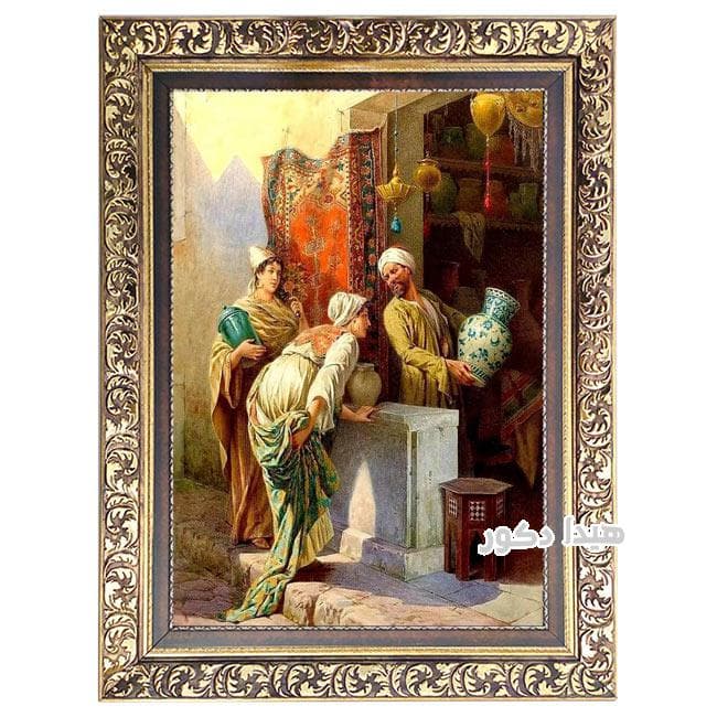 تابلو فرش ماشینی کوزه فروش – 3424