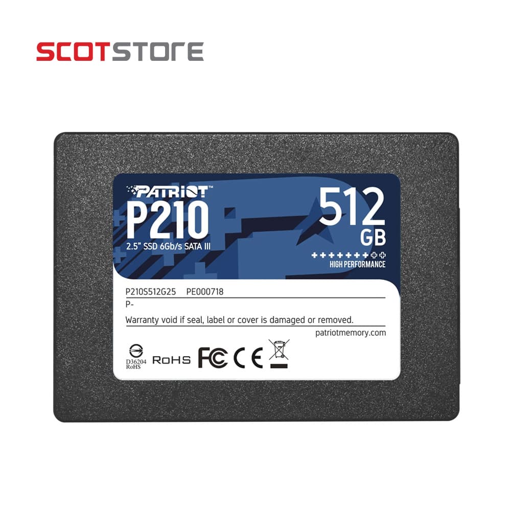 اس اس دی اینترنال Patriot مدل P210 ظرفیت 512GB