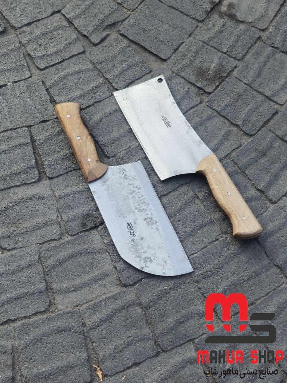 ساطور مصطفی استخوان شکن قصابی فولادی ساخت زنجان