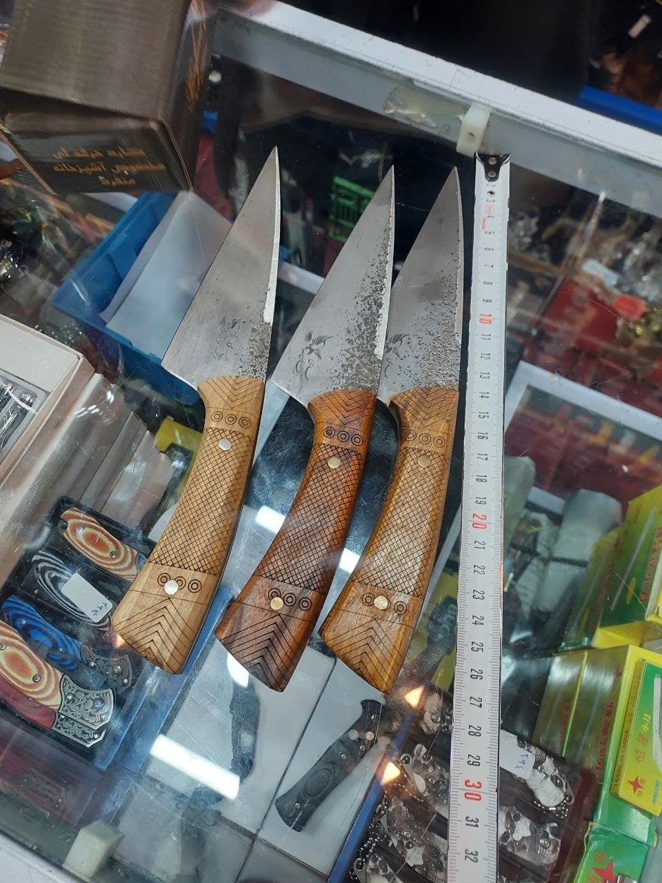 چاقو بیخصی فولادی مهدی زنجان برای قصابی