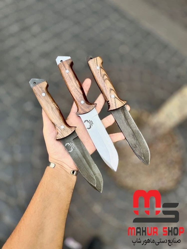 بوشگرفت تاکتیکال سفارشی ساز تیغه فنر با آبکاری دو فاز (آهنبر) دسته گردو