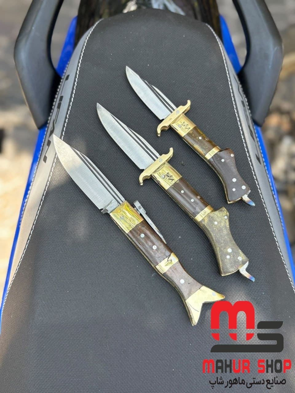 ست ۳ تایی چاقو افغان مدل دنده ای