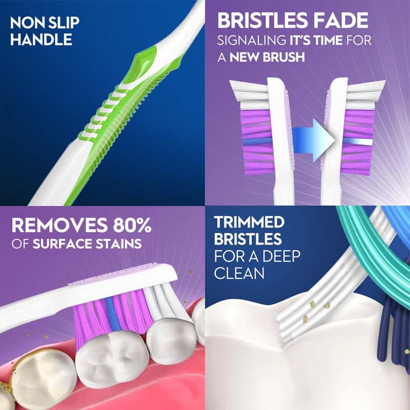 مسواک اورال-بی 3D White مدل White Fresh برس مدیوم – ساخت ایرلند — تصویر ۷