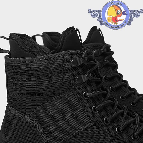 اسنیکرز زارا ZARA BLACK FABRIC HIGH-TOP TREKKING SNEAKERS — تصویر ۶