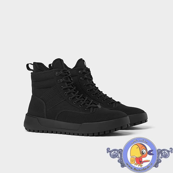 اسنیکرز زارا ZARA BLACK FABRIC HIGH-TOP TREKKING SNEAKERS — تصویر ۷