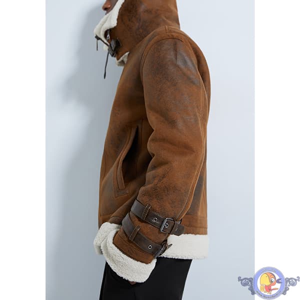 کاپشن زارا ZARA CONTRAST DOUBLE COLLAR JACKET