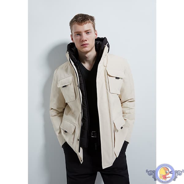 کاپشن زارا ZARA PUFFER JACKET WITH POCKETS — تصویر ۲