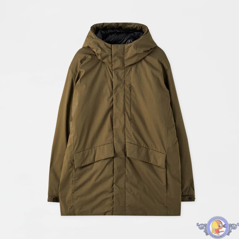 کاپشن ضد آب کلاه دار PULL&BEAR — تصویر ۷