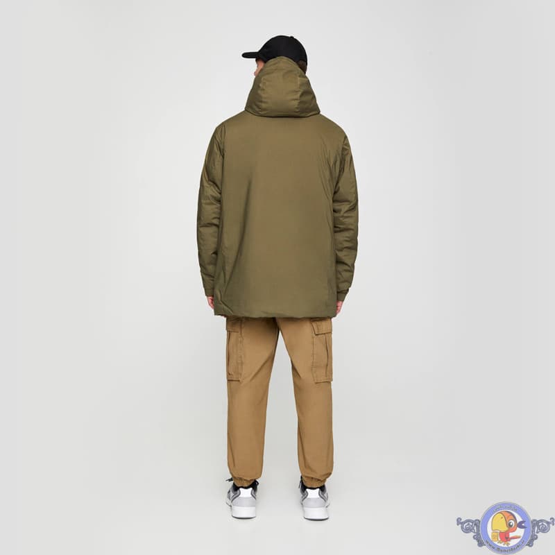 کاپشن ضد آب کلاه دار PULL&BEAR — تصویر ۵