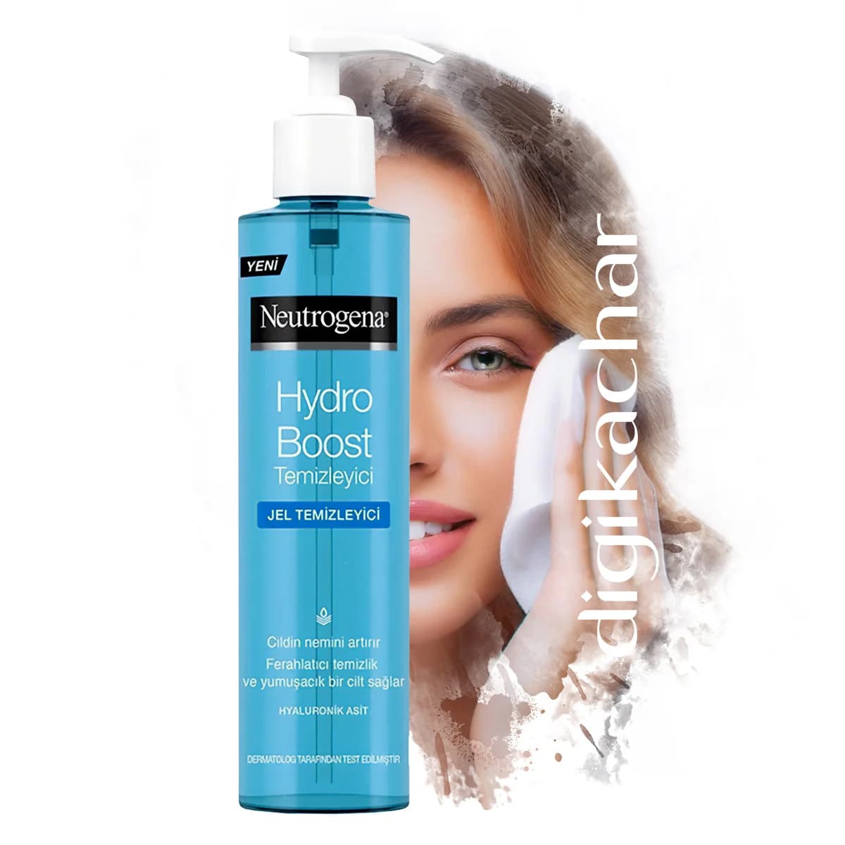ژل شستشو صورت نوتروژینا مدل Neutrogena Hydro Boost temizleyici سری تمیز کننده های هیدروبوست حاوی هیالورونیک اسید حجم 200 میل