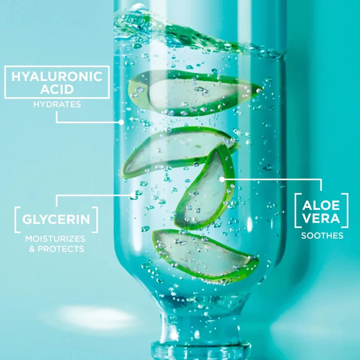 شوینده کرمی صورت گارنیر سری Skin Naturals مدل Garnier Hyaluronik Aloe ضد لک و مرطوب کننده حاوی عصاره آلوئه ورا بدون سولفات حجم 250 میل — تصویر ۱۲