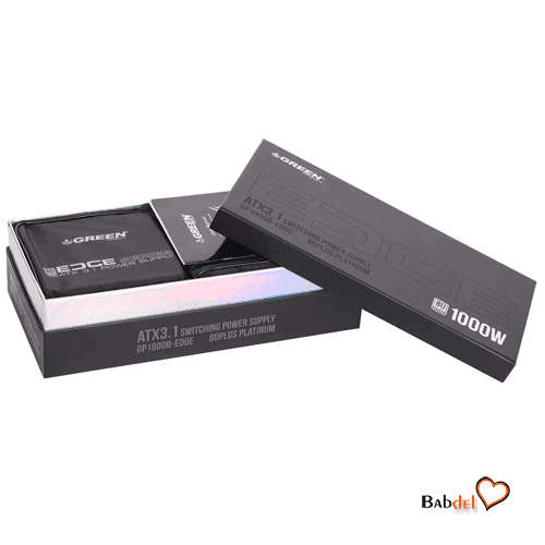 منبع تغذیه کامپیوتر گرین POWER GREEN GP1000B-EDGE 80 Plus PLATINUM