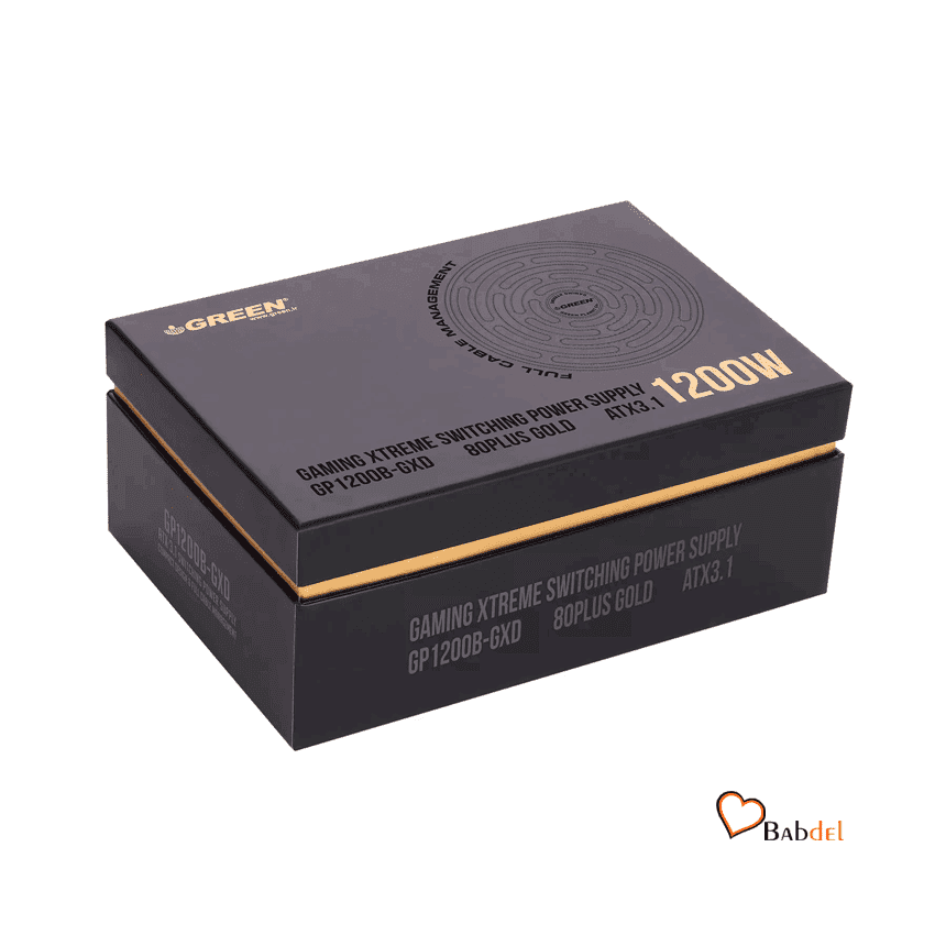 منبع تغذیه کامپیوتر گرین POWER GREEN GP1200B-GXD 80 Plus Gold
