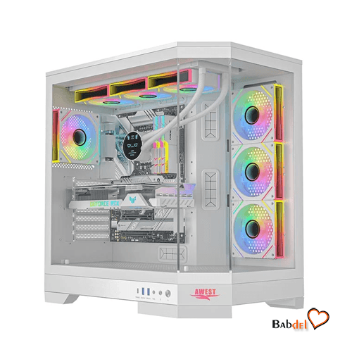 کیس کامپیوتر گیمینگ اوست CASE GAMING AWEST GT AQ1 MW BTF — تصویر ۲