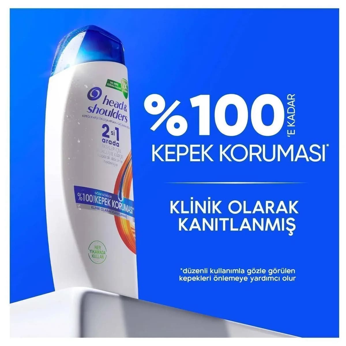 شامپو 2 در 1 مردانه هد اند شولدرز head & shoulders Erkekler icin Dokulme karsiti ضد شوره و ضد ریزش حجم 330 میل — تصویر ۴