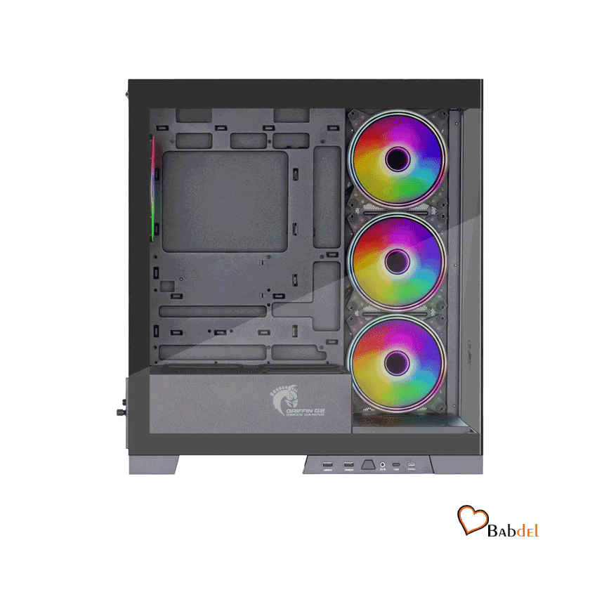 کیس کامپیوتر گرین گیمینگ GREEN GRIFFIN G8 GAMING CASE — تصویر ۲