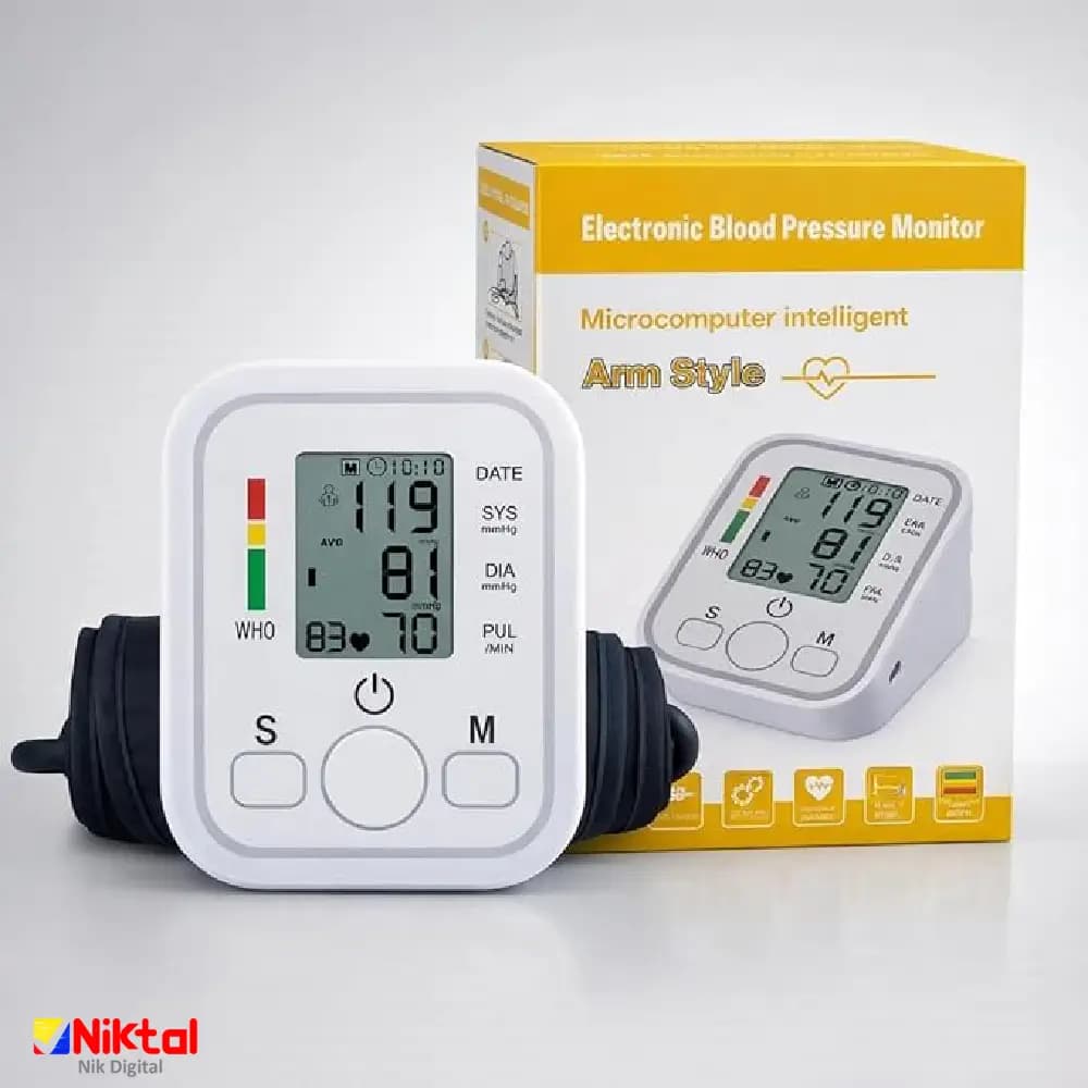 فشارسنج دیجیتال بازویی سخنگو مدل Arm Style | تمام‌اتوماتیک با اعلام صوتی فارسی — تصویر ۹