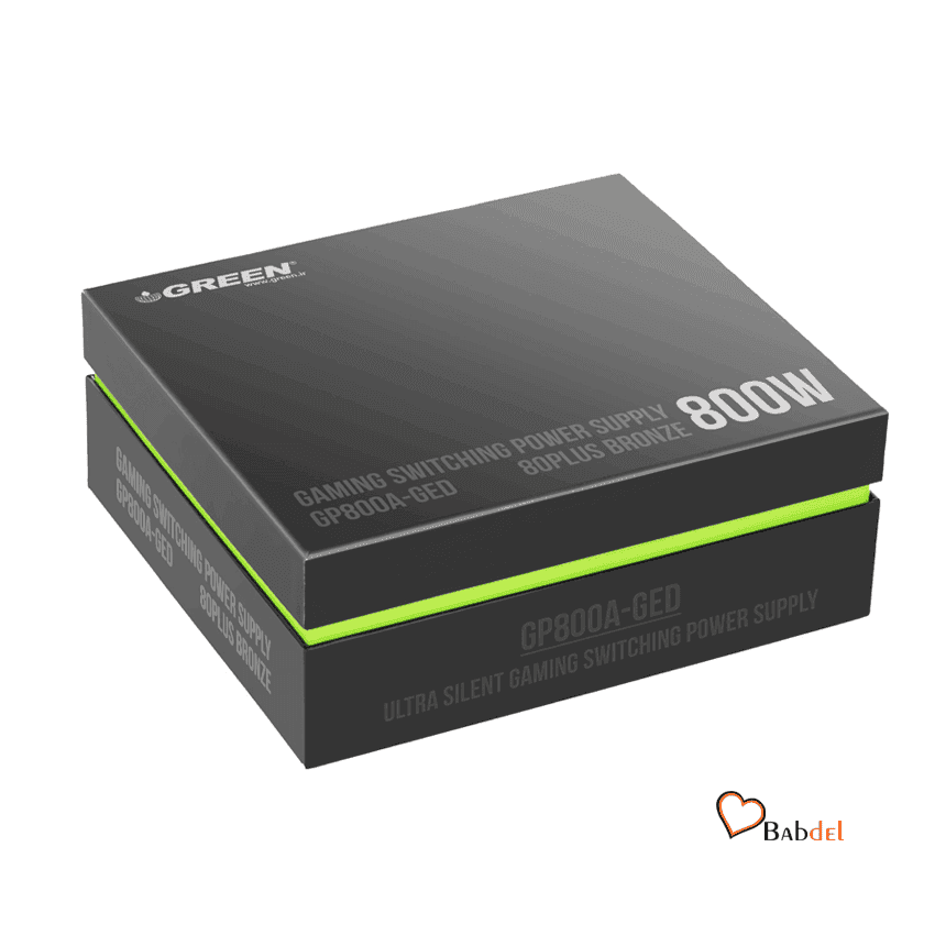 منبع تغذیه کامپیوتر گرین گیمینگ POWER GAMING GREEN GP800A-GED