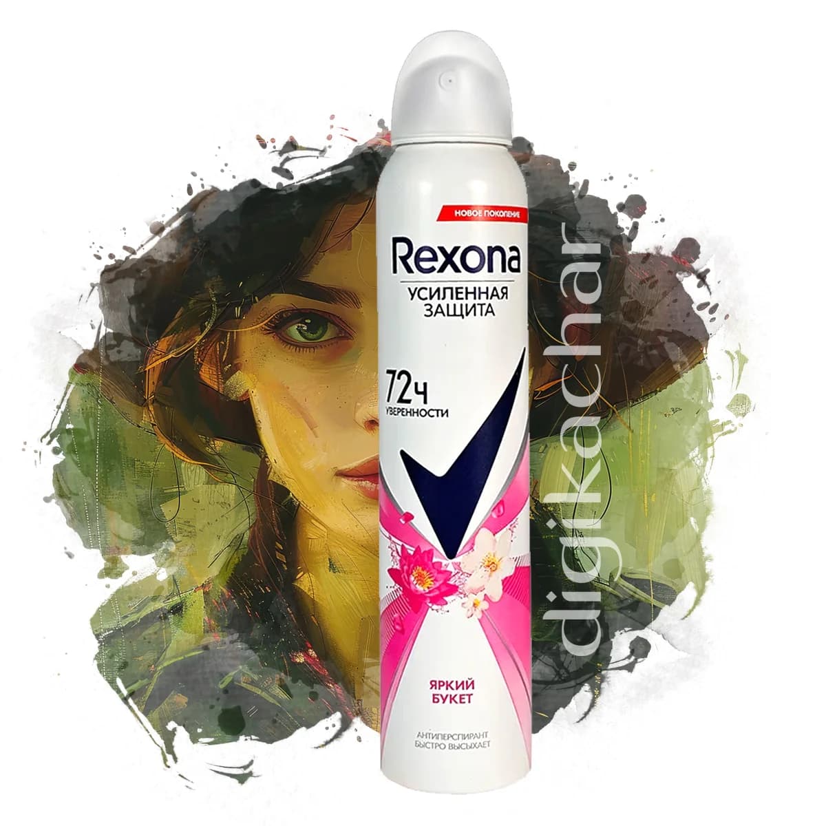 اسپری ضد تعریق زنانه رکسونا مدل Rexona Bright Bouquet 72 حجم 200 میلی لیتر