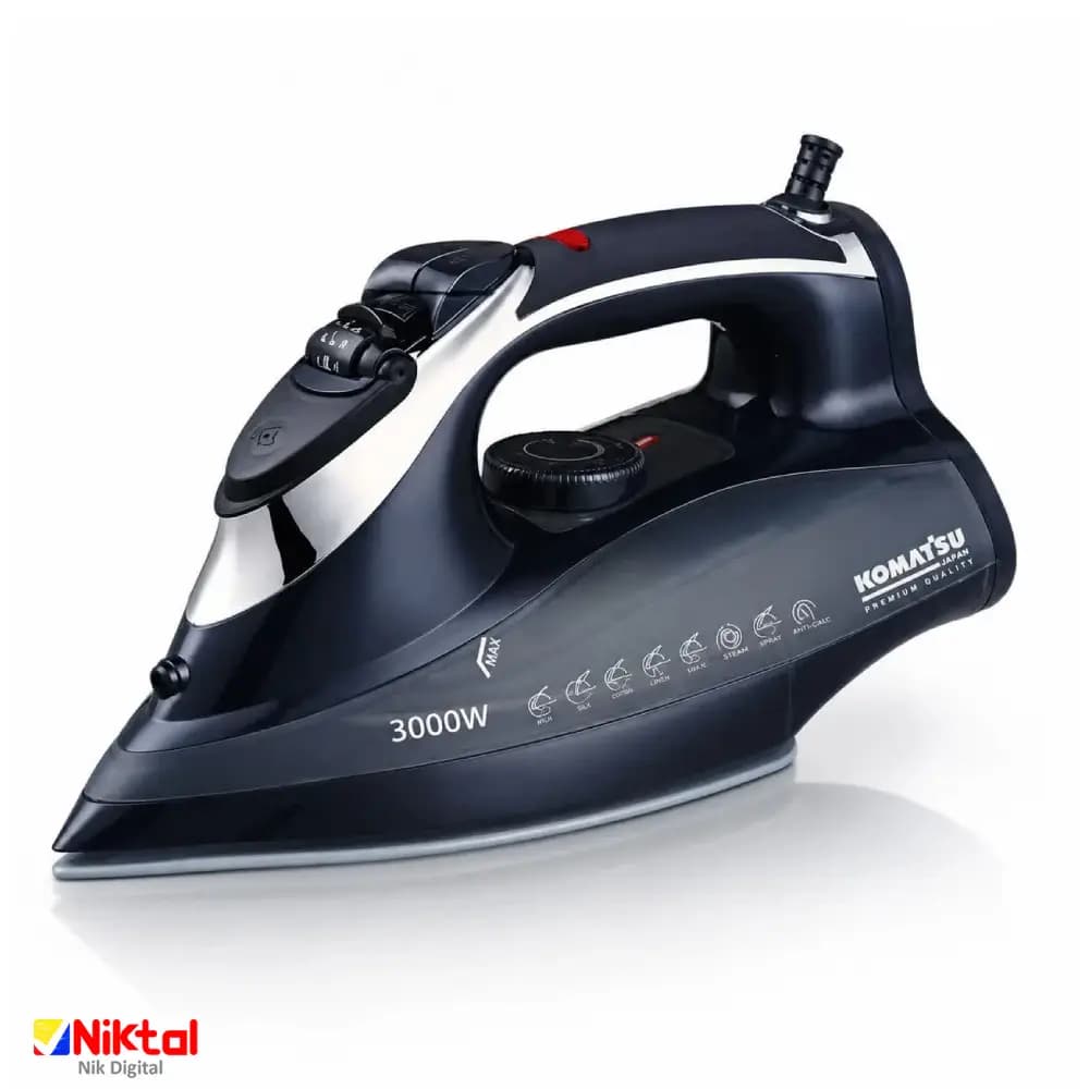 اتو بخار هوشمند کوماتسو ژاپن مدل KJ-1151 | توان 3000W قدرت بخاردهی 600 گرم در دقیقه
